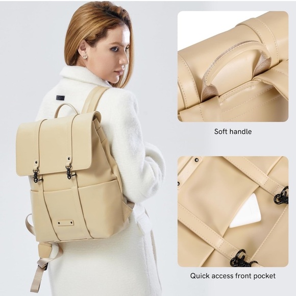 Laptop Backpack for Women - Water-Resistant Daypack with Multiple Compartments - Picture 4 of 7